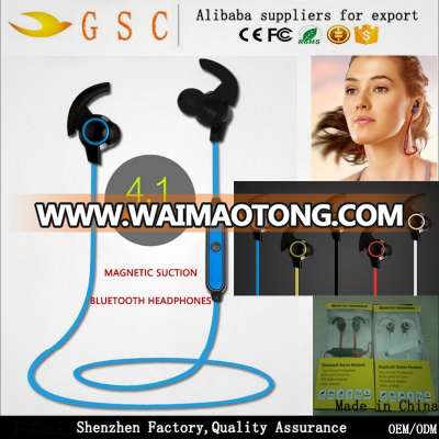 2017 trending products alibaba best sellers sports magnetic wireless earphones bluetooth, waterproof earbuds headphones